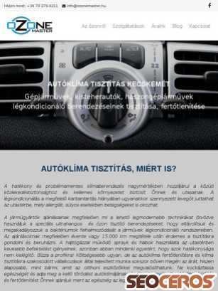 ozonemaster.hu/autoklima-tisztitas-kecskemet tablet vista previa