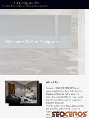 pabdesigners.com tablet náhled obrázku