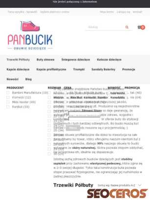 panbucik.com/pl/c/Trzewiki-Polbuty/14 tablet previzualizare