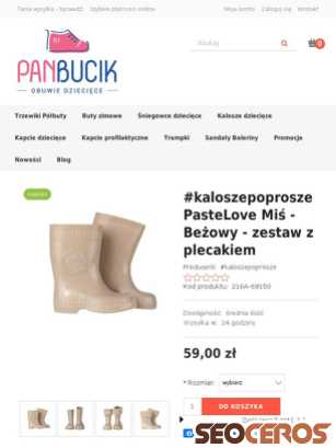 panbucik.com/pl/p/kaloszepoprosze-PasteLove-Mis-Bezowy-zestaw-z-plecakiem/431 tablet Vista previa