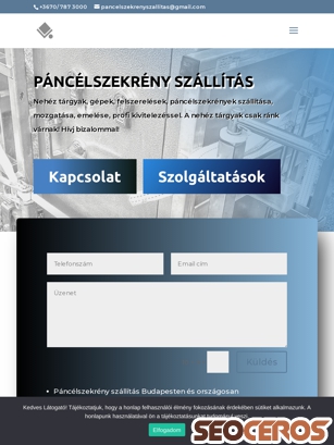 pancelszekreny-szallitas.hu tablet náhľad obrázku