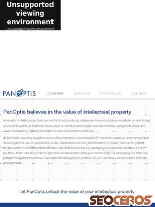 panoptis.com tablet náhled obrázku
