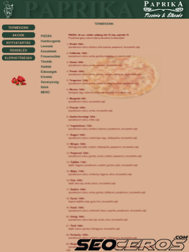 paprika-pizza.hu tablet náhled obrázku