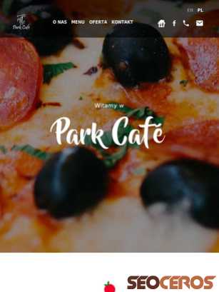 park-cafe.pl tablet náhľad obrázku
