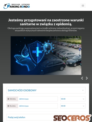 parkingrondo.pl tablet preview