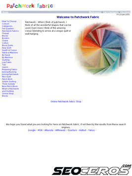 patchworkfabric.co.uk tablet előnézeti kép