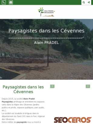 paysagiste-cevennes.fr tablet förhandsvisning
