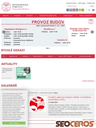 pedf.cuni.cz tablet náhľad obrázku