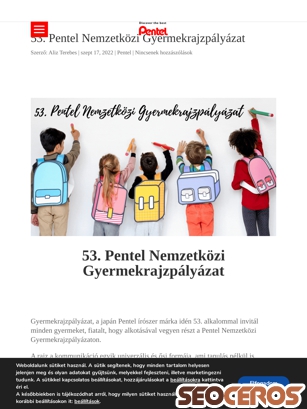 pentel.hu/53-pentel-nemzetkozi-gyermekrajzpalyazat tablet förhandsvisning