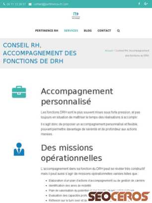 pertinence-rh.com/conseil-rh tablet Vista previa