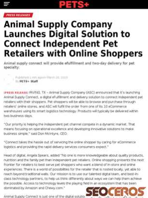 petsplusmag.com/animal-supply-company-launches-digital-solution-to-connect-independen tablet previzualizare