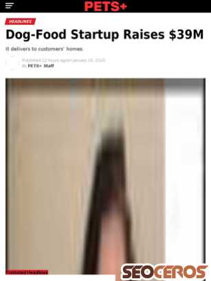 petsplusmag.com/dog-food-startup-raises-39m tablet anteprima
