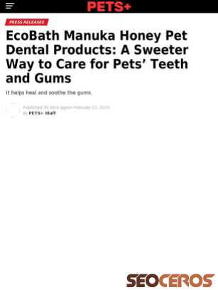 petsplusmag.com/ecobath-manuka-honey-pet-dental-products-a-sweeter-way-to-care-for-pets-teeth-and-gums-2 tablet anteprima