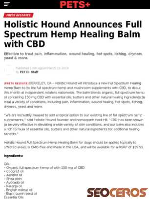 petsplusmag.com/holistic-hound-announces-full-spectrum-hemp-healing-balm-with-cbd tablet náhľad obrázku