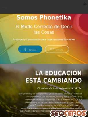 phonetika.com.ar tablet prikaz slike