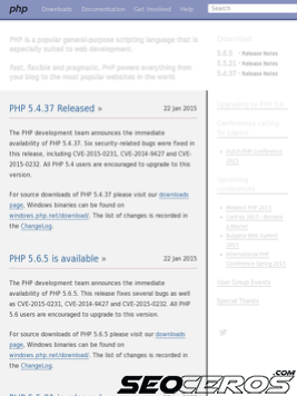 php.net tablet Vista previa