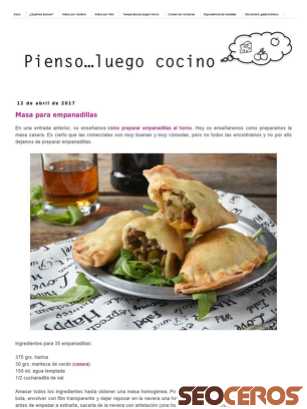 pienso-luego-cocino.blogspot.com tablet förhandsvisning