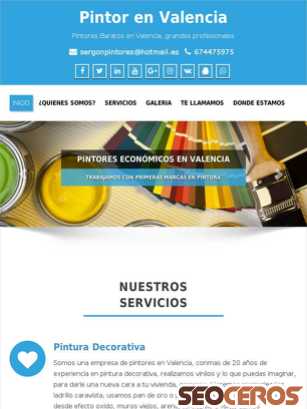 pintoresbaratosenvalencia.com tablet náhled obrázku