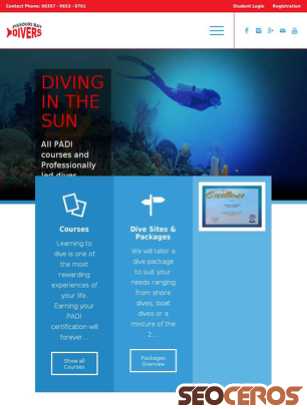 pissouribaydivers.com tablet preview