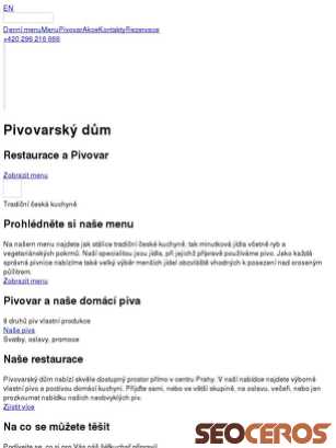 pivovarsky-dum.webflow.io tablet vista previa