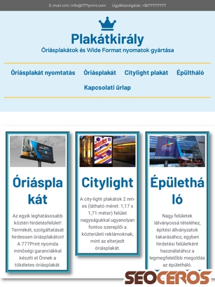 plakatkiraly.hu tablet előnézeti kép