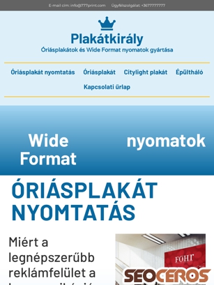 plakatkiraly.hu/oriasplakat tablet förhandsvisning