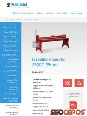 plieuse24.com/offre/guillotines-et-cisailles-manuelles/29-guillotine-manuelle-2500125mm tablet obraz podglądowy