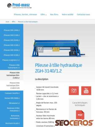 plieuse24.com/offre/plieuses-a-tole-hydrauliques/35-plieuse-a-tole-hydraulique-zgh-314012 tablet vista previa