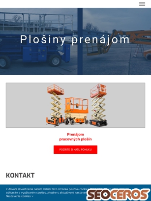 plosiny-prenajom.sk tablet förhandsvisning