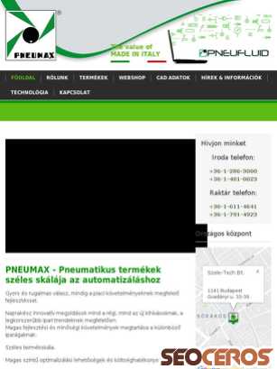 pneumax.szele-tech.hu tablet Vista previa