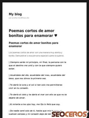 poemascortos.de/amor tablet förhandsvisning