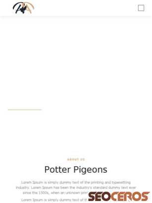 potterpigeons.com/pp tablet Vista previa