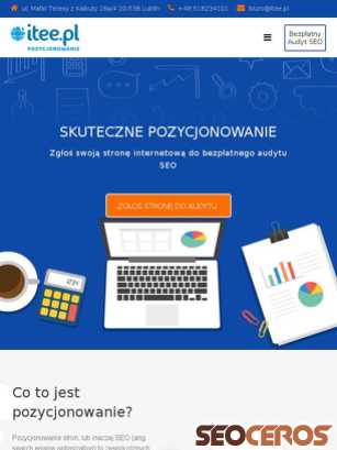 pozycjonowanie.itee.pl tablet náhled obrázku