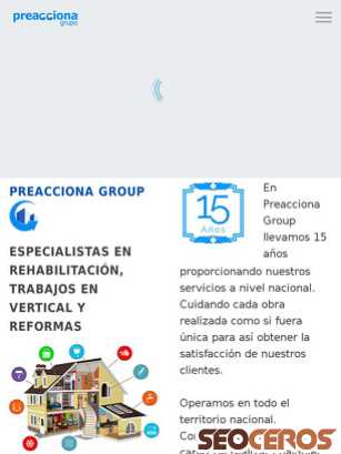 preacciona.com tablet náhľad obrázku