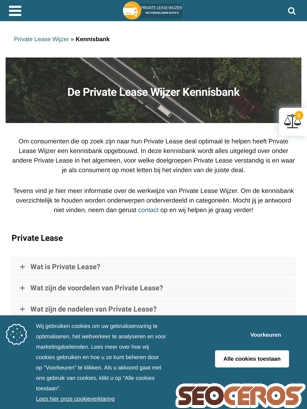 privatelease-wijzer.nl/kennisbank tablet previzualizare
