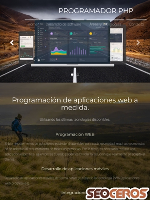 programadorweb.cl tablet előnézeti kép