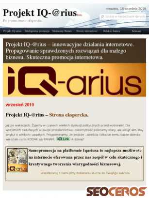 Projekt.iqarius.pl tablet preview