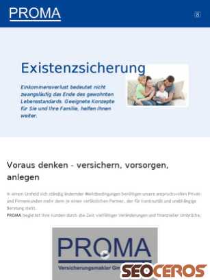 proma-vm.de tablet előnézeti kép