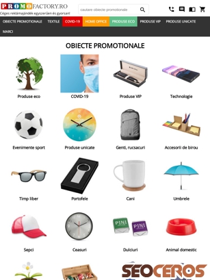 promofactory.ro/Produse-materiale-promotionale.html tablet előnézeti kép