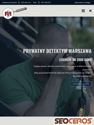 prywatnydetektyw.waw.pl tablet preview
