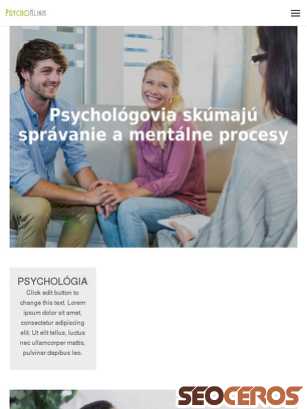 psychoklinik.sk tablet vista previa