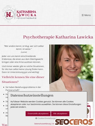 psychotherapie-lawicka.at tablet vista previa