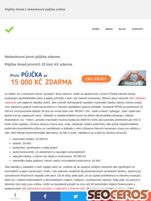 pujcky-pujcka-ihned.cz/index.html tablet obraz podglądowy
