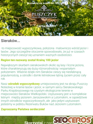 puszczyk.pl tablet előnézeti kép