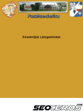 pusztaederics.hu tablet előnézeti kép