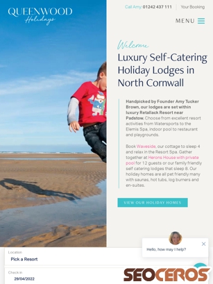 queenwoodholidays.com tablet preview