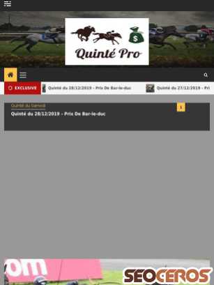 quintepro.fr tablet náhled obrázku