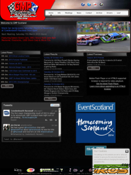 racewall.co.uk tablet preview