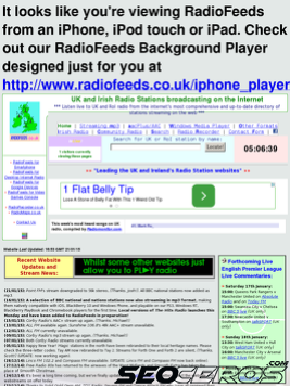 radiofeeds.co.uk tablet vista previa