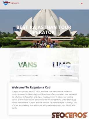 rajputanacab.com tablet Vista previa